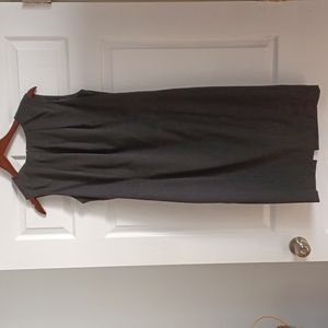 Career dress black/Grey with light strip size XL brand Zara Basic ...